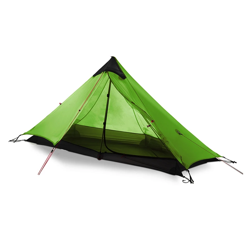 3F UL GEAR LanShan 1 야외 초경량 캠핑 텐트 1인 3 시즌 전문 15D Silnylon LanShan1 로드리스 텐트