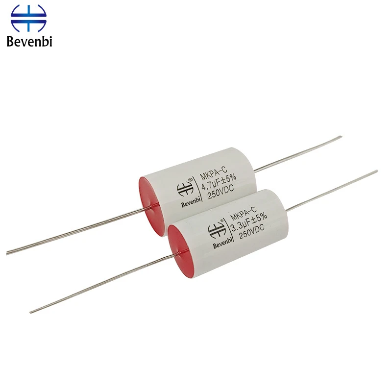 1PCS MKPA-C 스피커 주파수 분할 발열 커패시터 250VDC 400VDC 1UF 1.5UF 2.2UF 3.3UF 4.7UF 5.6UF 6.8UF 8.2UF~47UF Bevenbi