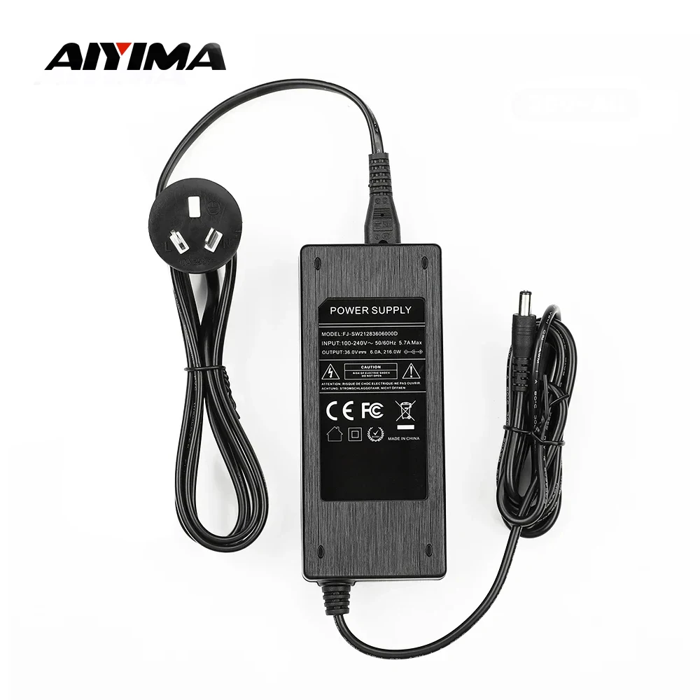 AIYIMA 36V 증폭기 전원 어댑터 TPA3255 TPA3251 TDA7498E TAS5630 사운드 증폭기 오디오 Amplificador 용 36V 6A 전원 공급 장치