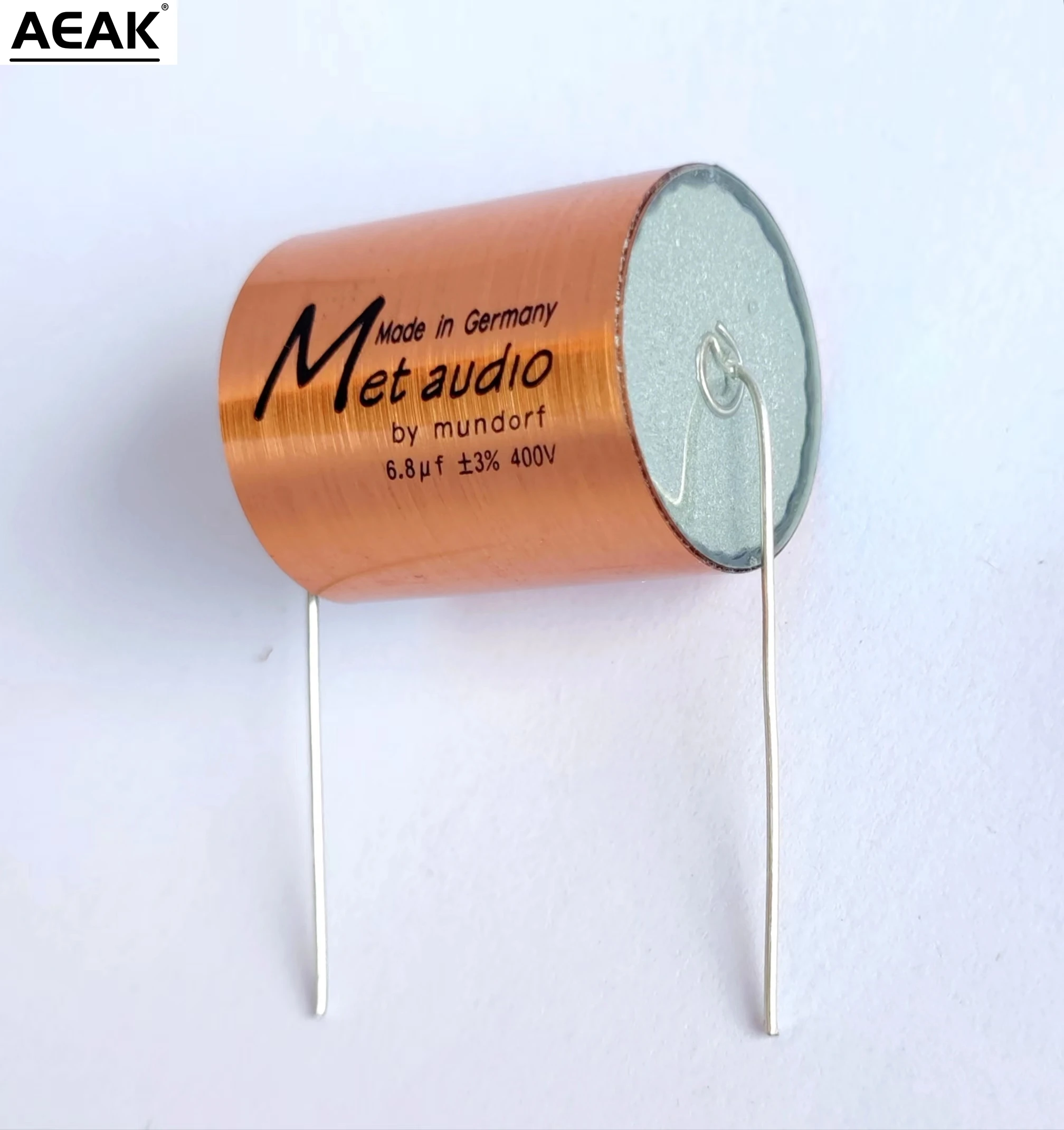 Golden high-quality metallized film power amplifier frequency divider audio capacitor stepless 0.22-22uf MKP capacitor